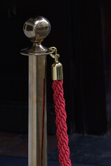 Classic portable bollard for hotels and other public places