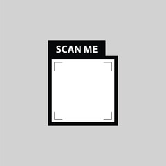 Simple Square QR Frame with Label