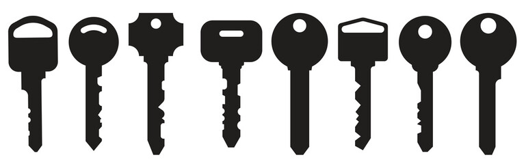  old keys silhouette