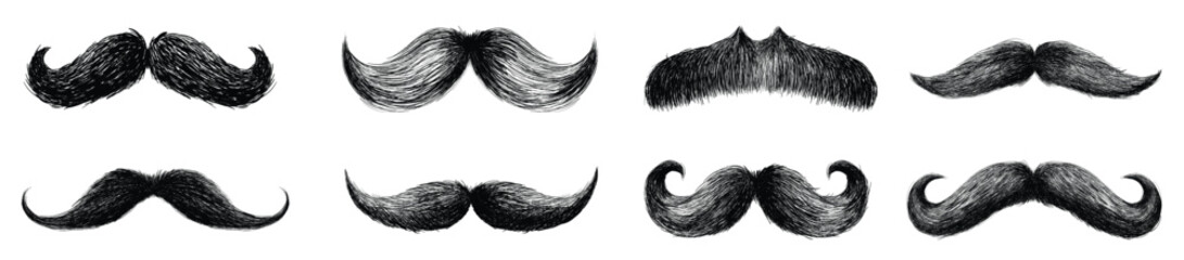 set mustaches.