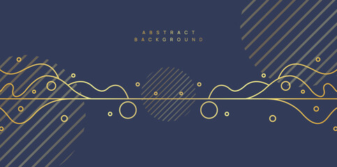 Modern background with line elements and dynamic shapes. Vector illustration.	