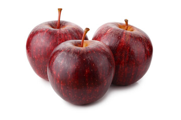Fresh and Juicy Red Apple with Vibrant Skin isolated on a transparent background