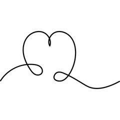 Heart Line Art