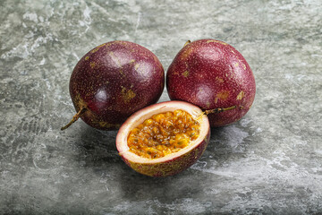 Fresh ripe sweet tropical Maracuya