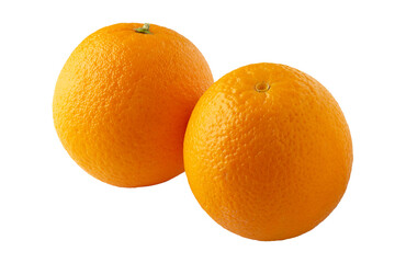 Oranges fruit isolated on a transparent background