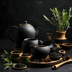 teapot and cup of tea