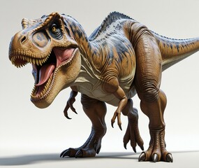 Fototapeta premium Realistic 3D Render of Tyrannosaurus Rex Roaring