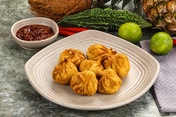 Tibetian cuisine - Momo stuffed dumplings