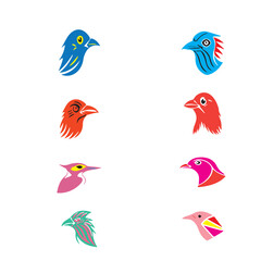  Colorful Birds vector set 