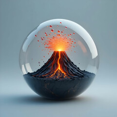 burning planet earth