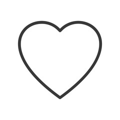 Vector isolated one single simplest heart shape open line colorless black and white contour line easy drawingVector isolated one single simplest heart shape open line colorless black and white contour