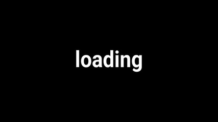 Dynamic neon text "LOADING" with glitch effect on a black background. 4K seamless loop footage. short video of loading text with pixel art style - Powered by Adobe