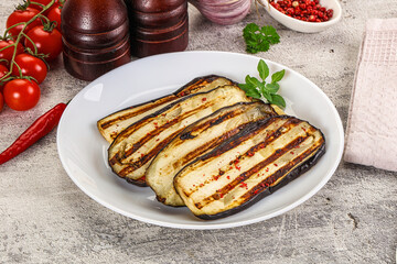  Vegan Grilled eggplant slices snack