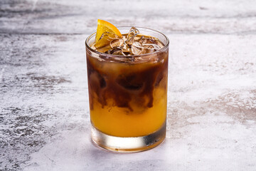 Energetic cocktail Bumble coffee with espresso