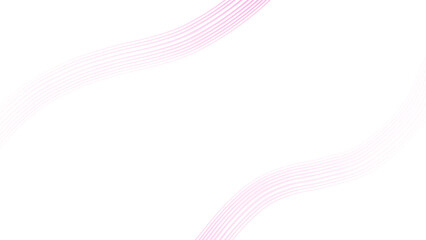 Abstract pink wave lines isolated on transparent background for web banner, social media poster, cover, landing page, wallpaper, backdrop. 