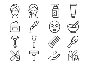 Various skin care and beauty tools arranged for daily beauty routine