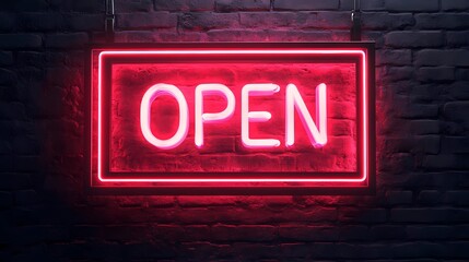 Text-based composition with "Open" written in clear letters, great for storefront displays and simple visual communication.