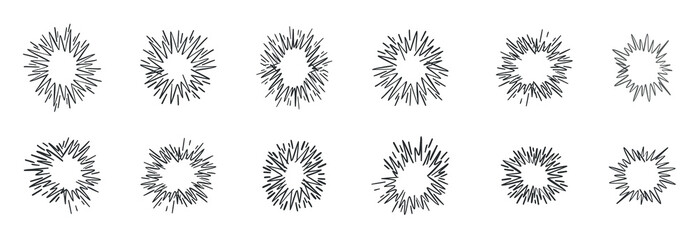 Comic speech bubbles style, Explosion Burst. Sunburst Collection Vector
vector illustration