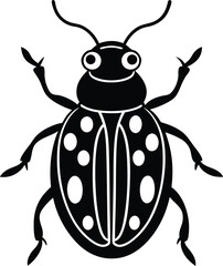 vector illustration of a beetle