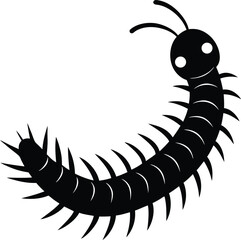 caterpillar on white background