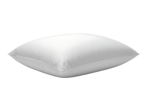 White Pillow Studio Shot isolated on a transparent background
