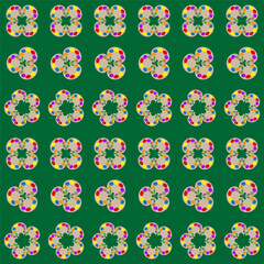 Floral pattern design. Seamless flower background. Decorative botanical vector. Repeating ornament.