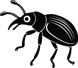 vector illustration of cartoon bug