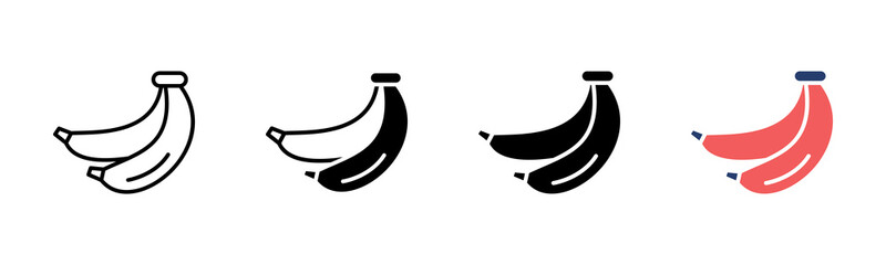 Banana icon sheet multiple style collection