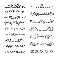 Obraz premium Decorative Dividers Svg