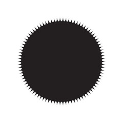 Fototapeta premium Badge and Label Silhouette Set – Black Starburst, Seal, and Sticker Vector Shapes for Branding and Promotion Design