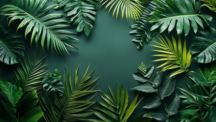 palm tree leaves