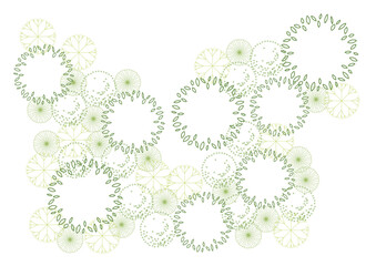 architecture drawing plant tree top view plan greenery vegetation vector. design nature architectural landscape set element illustration bush garden flora sapling minimal. architect isolated.