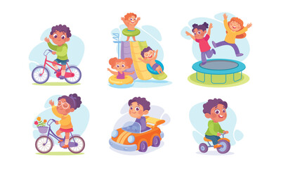 Kids Playing Engaging Fun Activities and Exciting Adventures in Vibrant Outdoor Settings