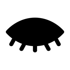 Eye vector icon. Human eyes, vision and view illustration sign. Eye web icon. Visible, sleep and medicine supervision observe, lens or cry symbol.