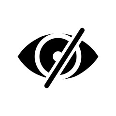 Eye vector icon. Human eyes, vision and view illustration sign. Eye web icon. Visible, sleep and medicine supervision observe, lens or cry symbol.