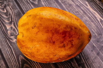 Ripe sweet fresh whole papaya