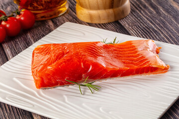 Gourmet salmon red fish fillet