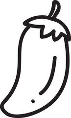 simple hand-drawn mango