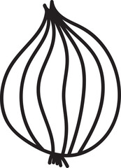simple hand-drawn onion