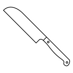 Kitchen knife icon vector. Cook knife illustration sign. Chef symbol. Cook logo.