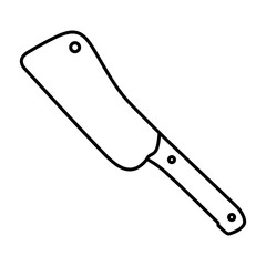 Kitchen knife icon vector. Cook knife illustration sign. Chef symbol. Cook logo.