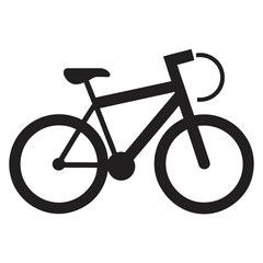 bicycle icon vector illustration isolated on white background