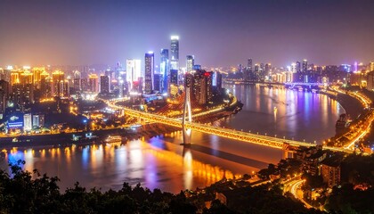 Obraz premium night view of st petersburg