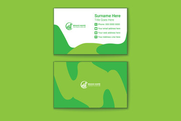 Professional modern clean minimal business card or visiting card design