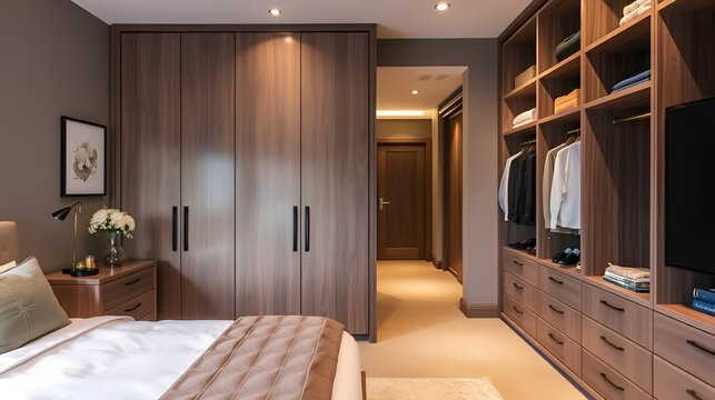 Master bedroom walk in wardrobe - Powered by Adobe