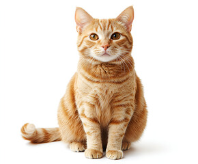 Obraz premium Cute kitten playing with a red ball and a mouse, a beautiful fluffy white domestic feline pet looking adorable