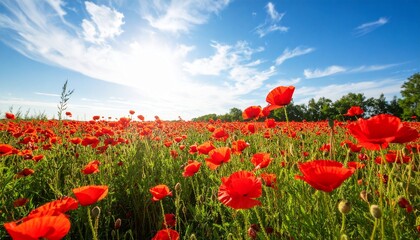 Fototapeta premium field of poppies