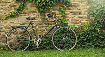 old bicycle in the garden