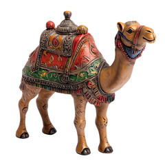 Decorative camel figurine home decor collectible on transparent background