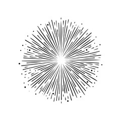 Obraz premium Illustration of festive fireworks for celebration design purposes